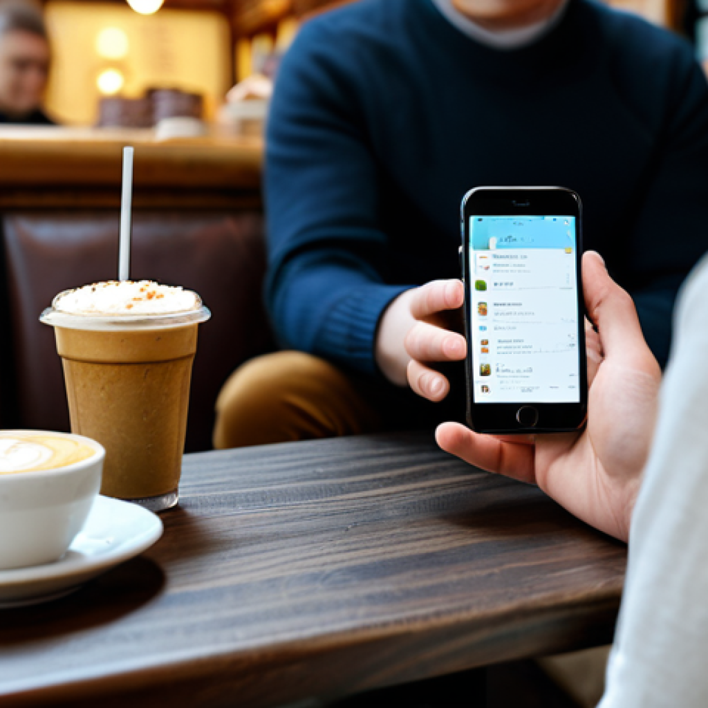 App-Based Pronunciation Practice**

A person sitting at a table in a cozy Moscow cafe, fully clothed in comfortable, modest attire. They are looking at a smartphone displaying a language learning app (like Elsa Speak or a similar fictional app). The background includes a blurred view of other patrons enjoying coffee and pastries. "Perfect anatomy," "correct proportions," "well-formed hands," "proper finger count," and "natural body proportions" are ensured. High-quality digital art, professional lighting, safe for work, appropriate content, fully clothed, family-friendly.

**