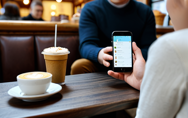 App-Based Pronunciation Practice**
A person sitting at a table in a cozy Moscow cafe, fully clothed in comfortable, modest attire. They are looking at a smartphone displaying a language learning app (like Elsa Speak or a similar fictional app). The background includes a blurred view of other patrons enjoying coffee and pastries. "Perfect anatomy," "correct proportions," "well-formed hands," "proper finger count," and "natural body proportions" are ensured. High-quality digital art, professional lighting, safe for work, appropriate content, fully clothed, family-friendly.
**